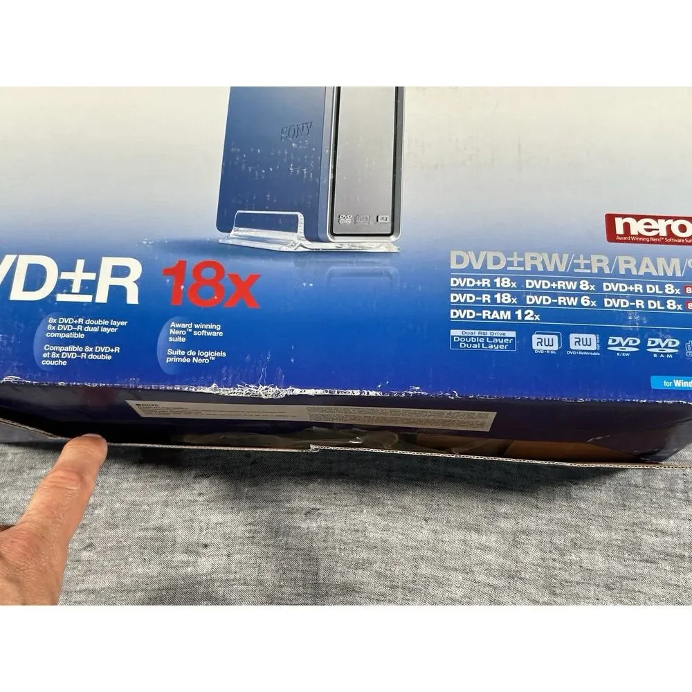 SONY Nero DRX-830U DVD/CD Rewritable Drive DVD R 18x Windows Computer Hardware